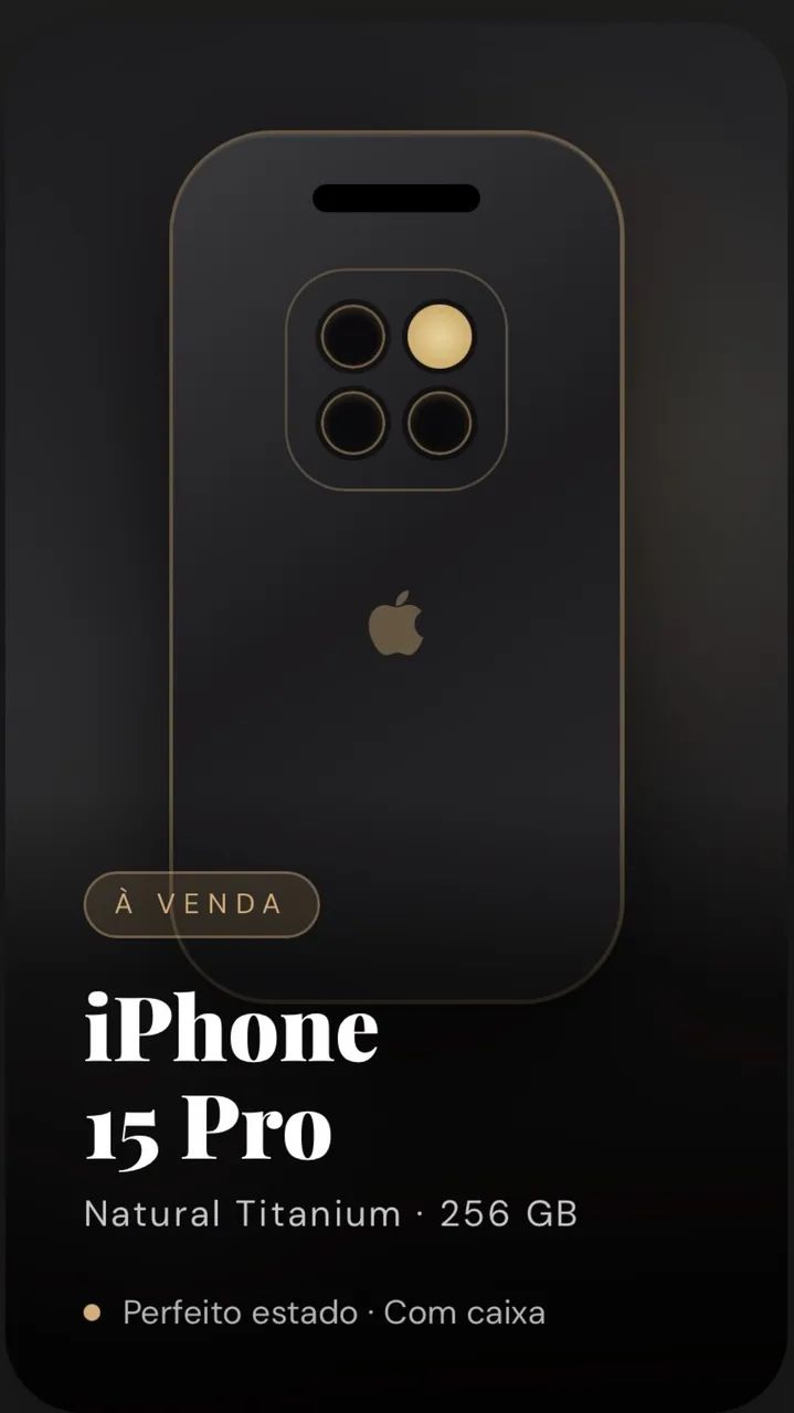 iPhone 15 PRO . Natural Titanium . 256 gb