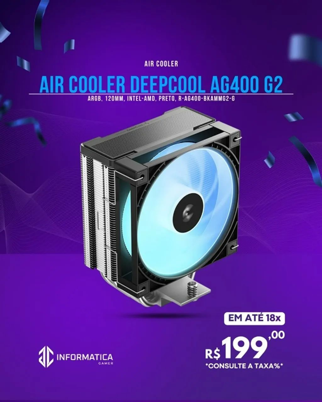 AIR COOLER DEEPCOOL AG400 G2