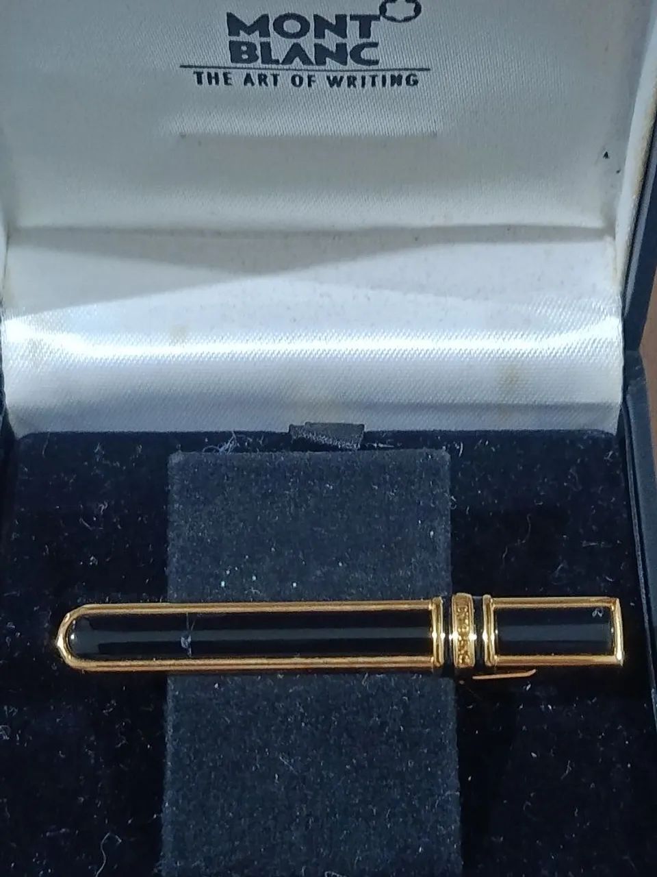 Kit abotoadura com prendedor de gravata montblanc. - Foto 5