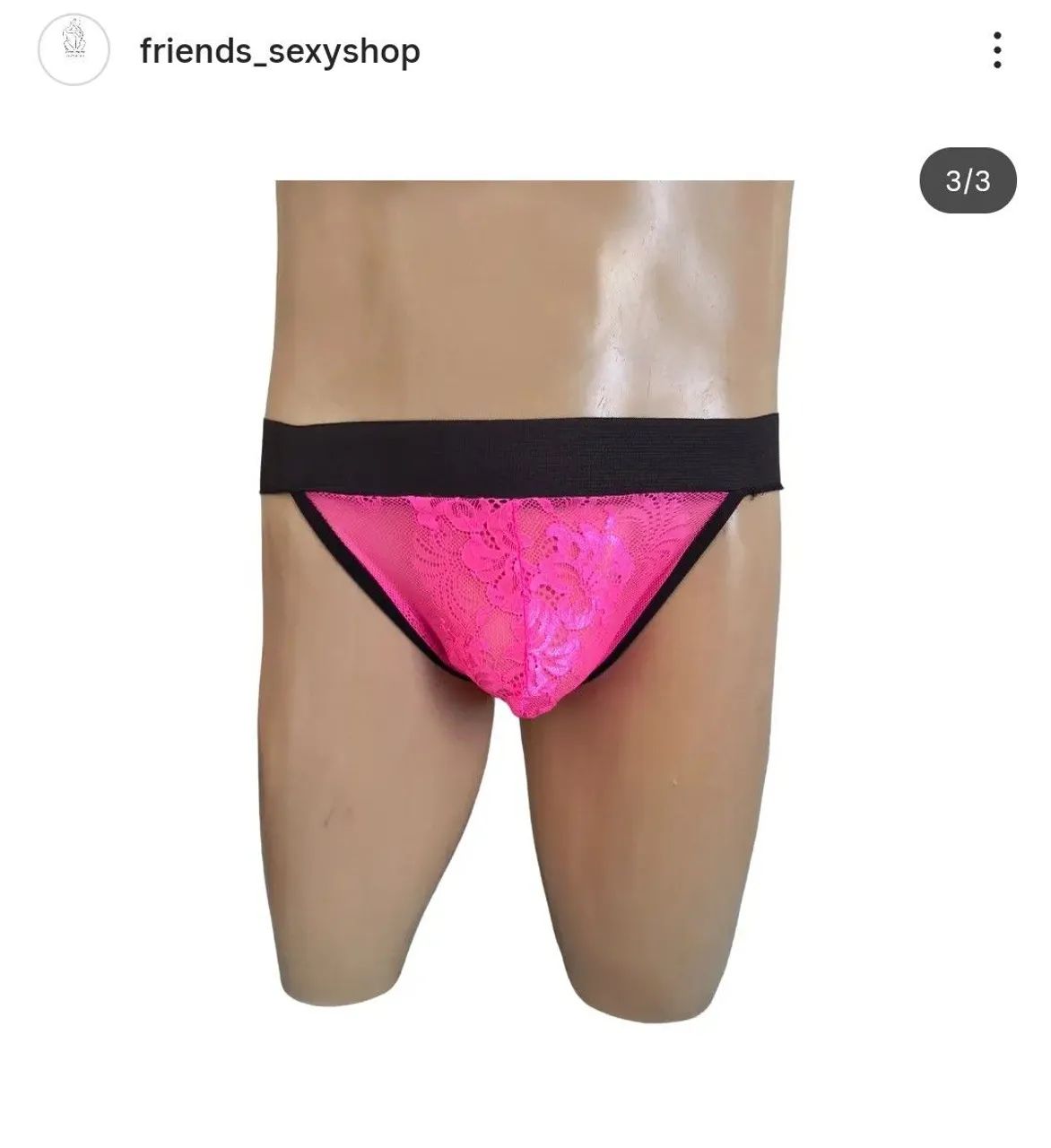 Cueca jockstrap rosa