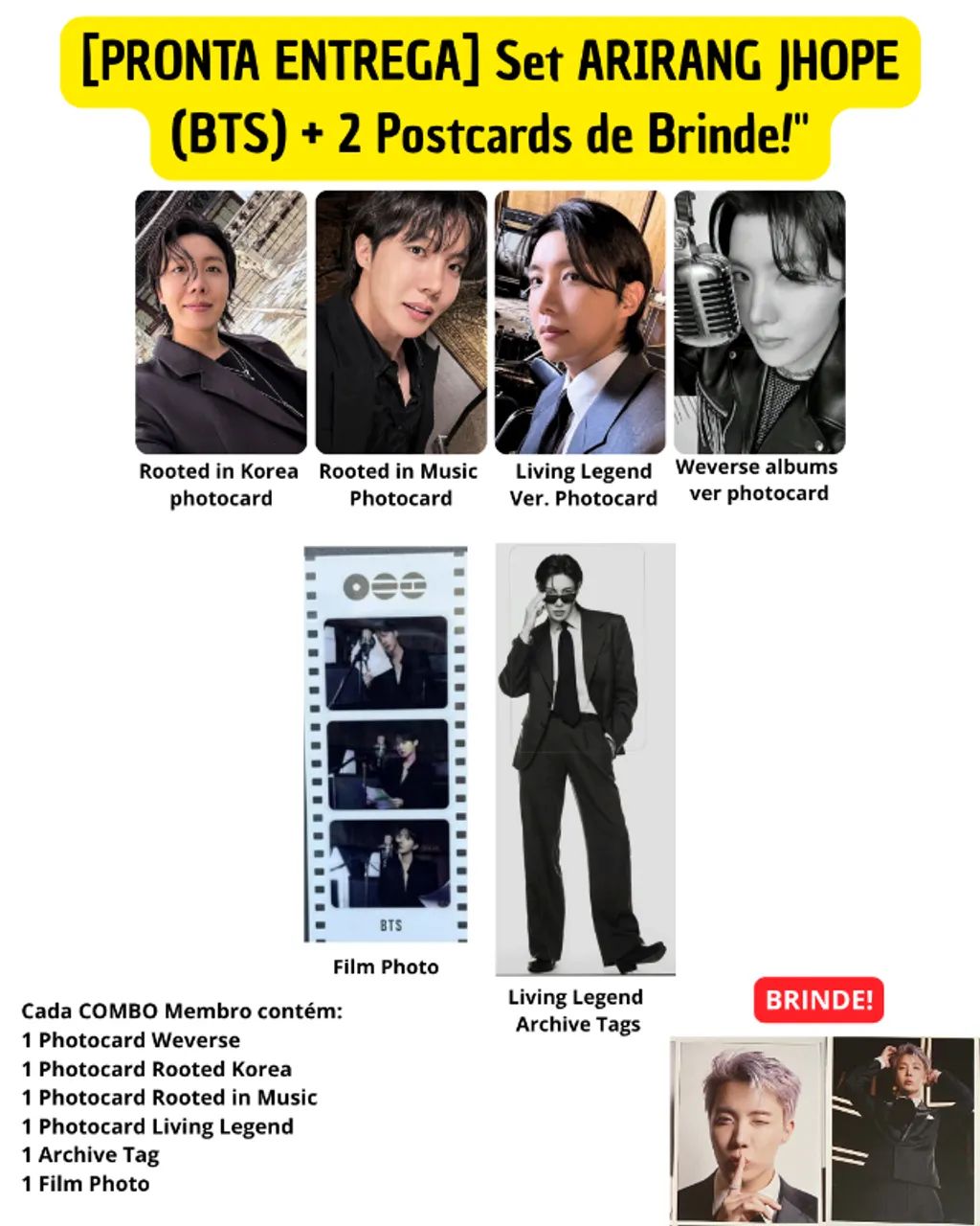 VENDO/VENDA SET DE MEMBRO ARIRANG (INCLUSO DOIS POSTERCARD DE BRINDE) - Foto 2