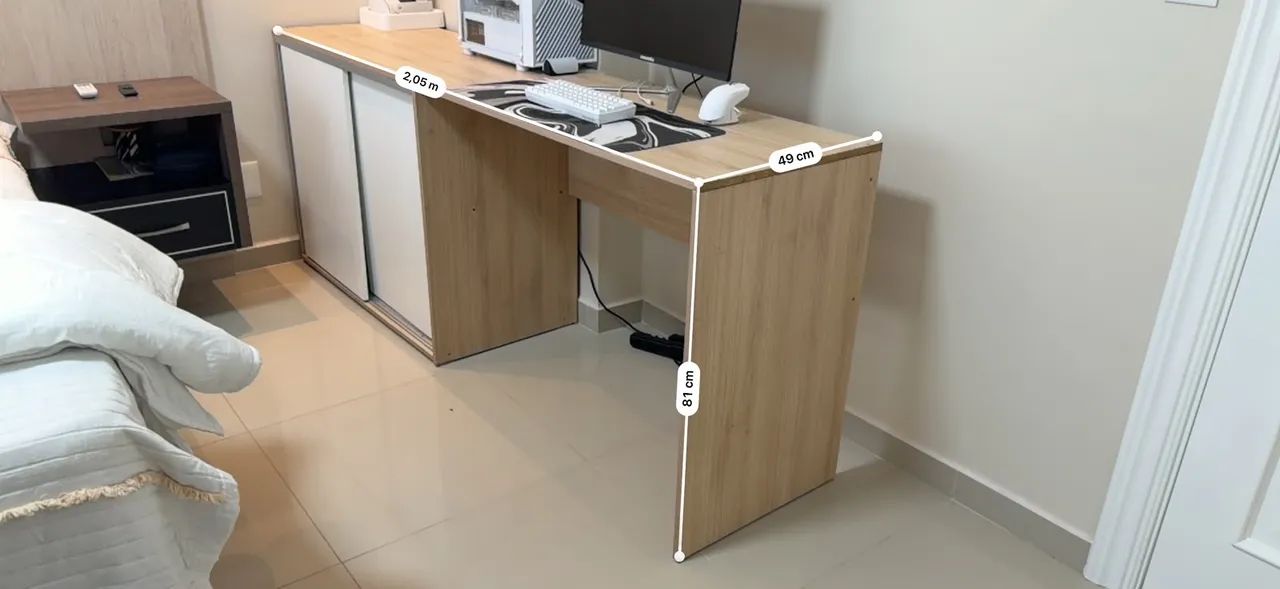 Bancada Escrivaninha com Armário Integrado - Foto 2