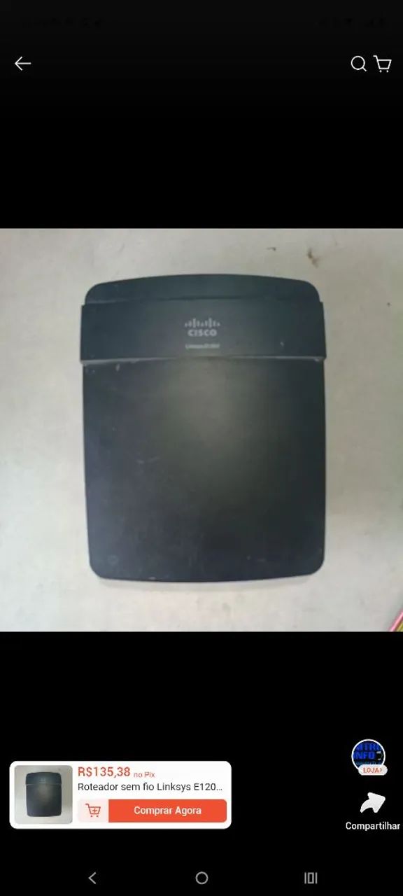 Roteador sem fio Linksys
