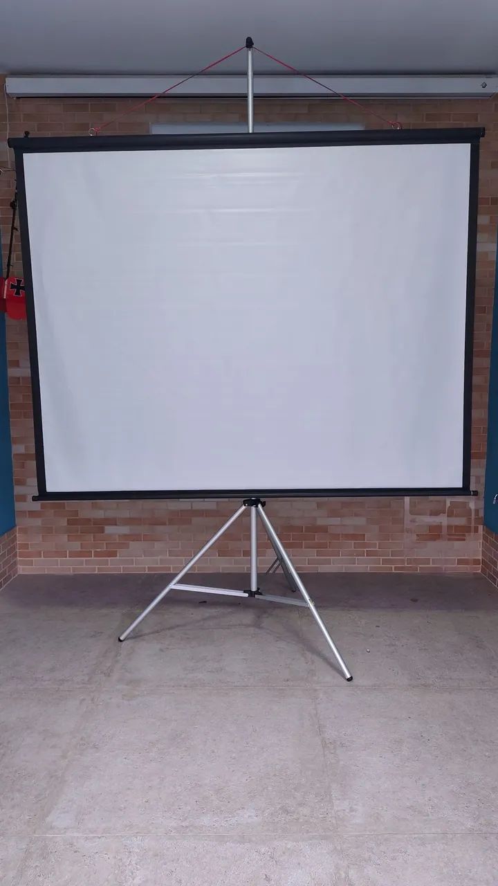 Tela de 100 polegadas mais tripé de alumínio  - Foto 3