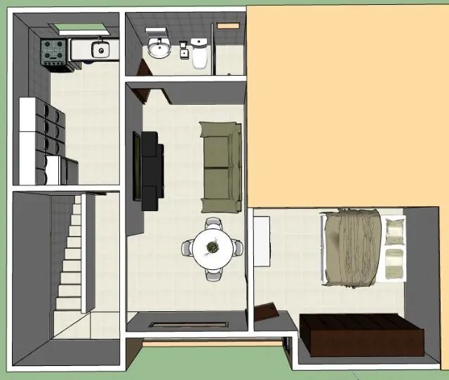 Apartamento 1Quarto super espaçoso - Foto 2