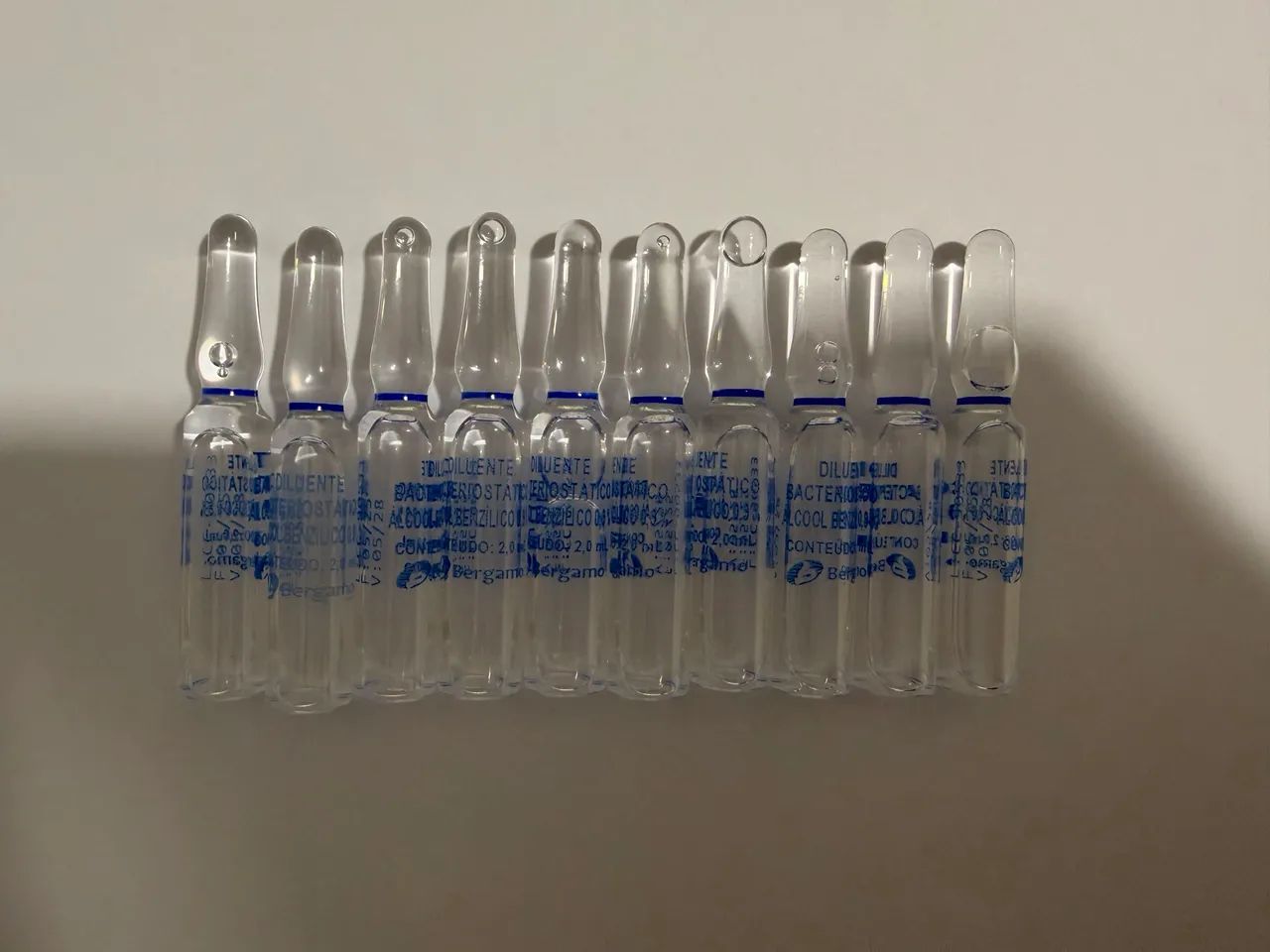 Água Diluente 10UN - Bacteriostático 2ml 