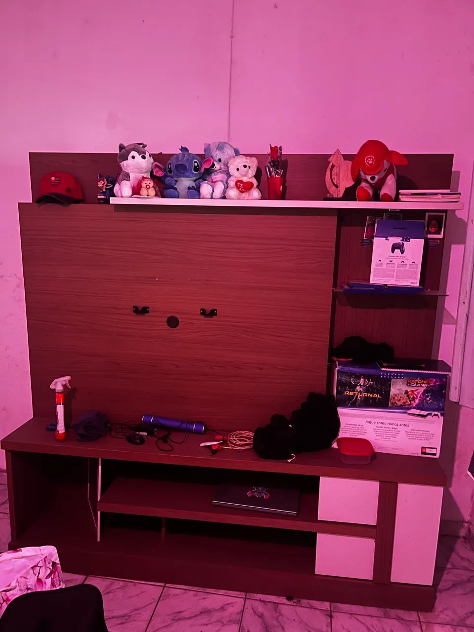 Vendo estante com led cabe TV ate 55 polegadas 