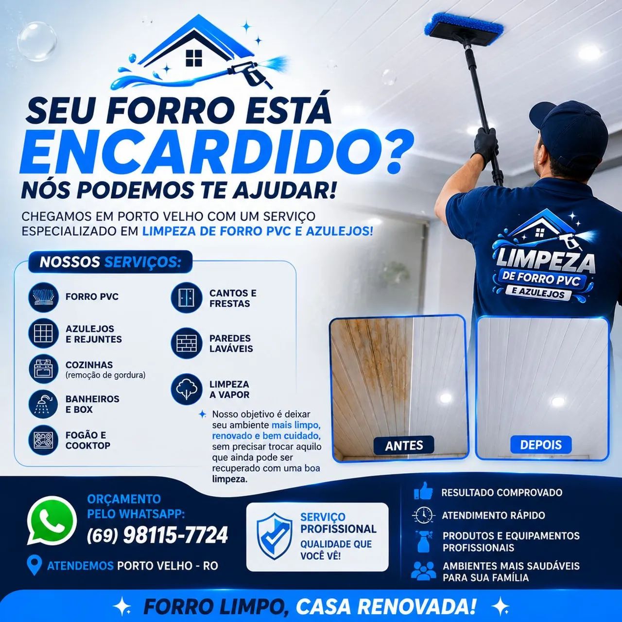 Limpeza de forro e azulejos  - Foto 2