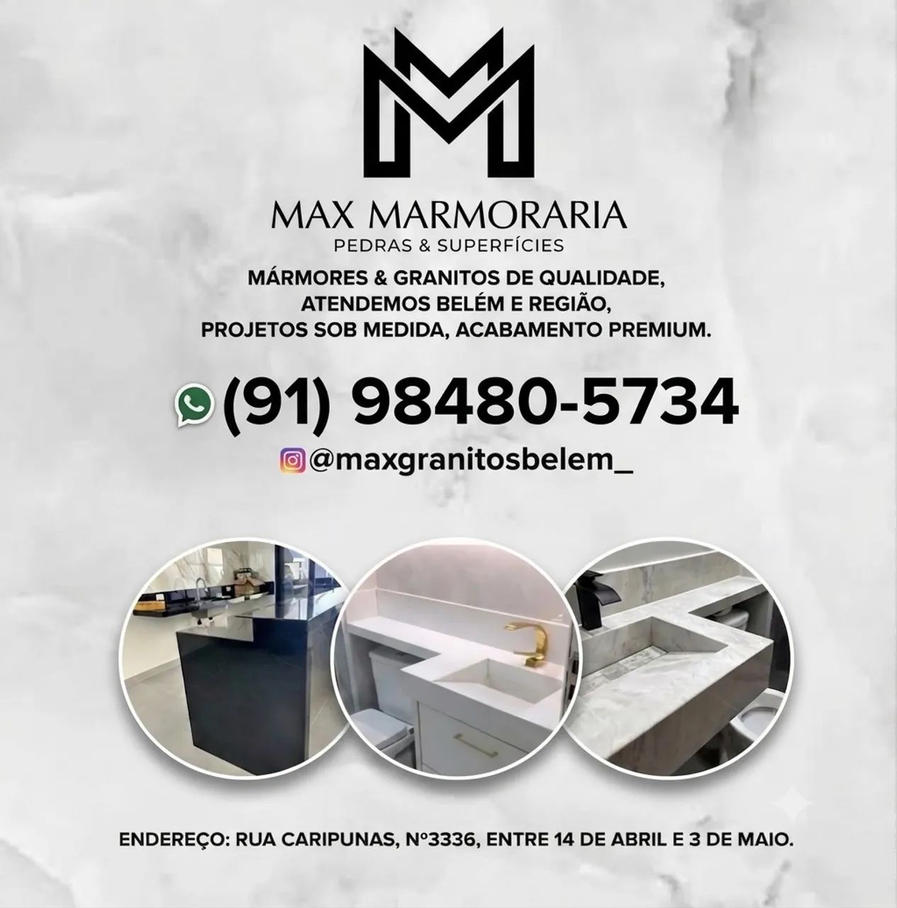 Mármores e Granitos Belém e Região | Pias, Bancadas e Escadas - Max Marmoraria - Foto 4