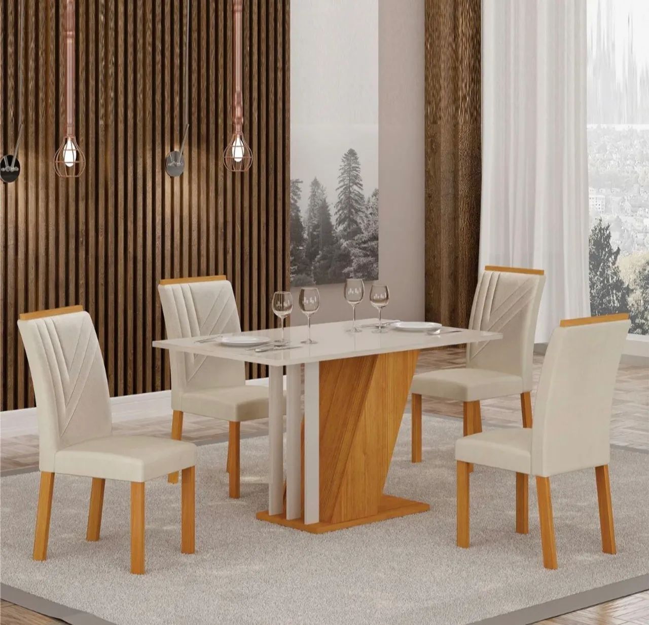 Mesa c/ conjunto de 4 cadeiras