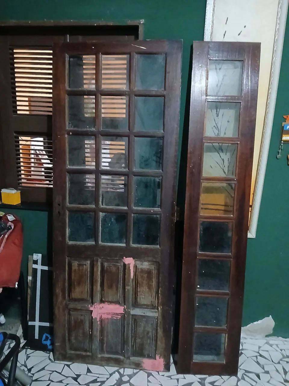 Porta de madeira com vidro  - Foto 4