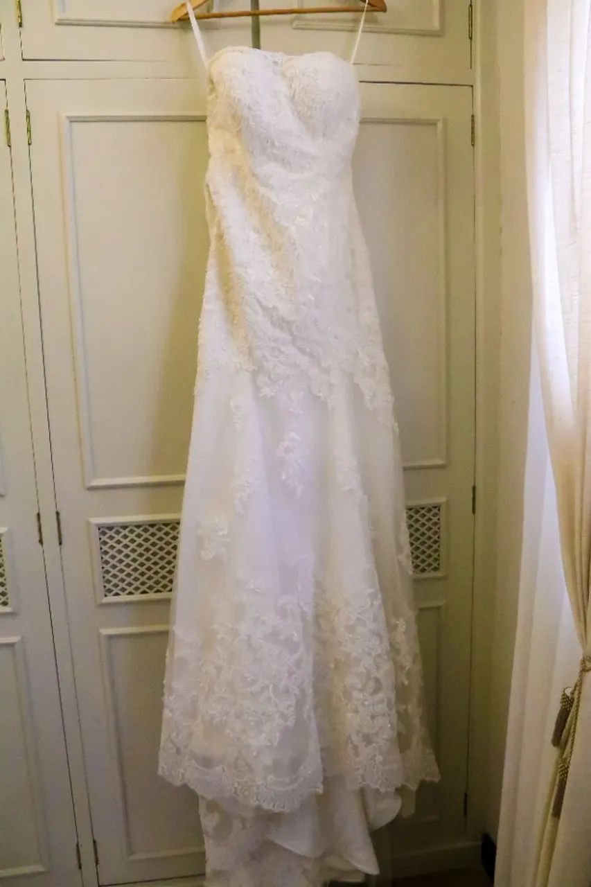 VESTIDO DE NOIVA TODO BORDADO - Foto 2