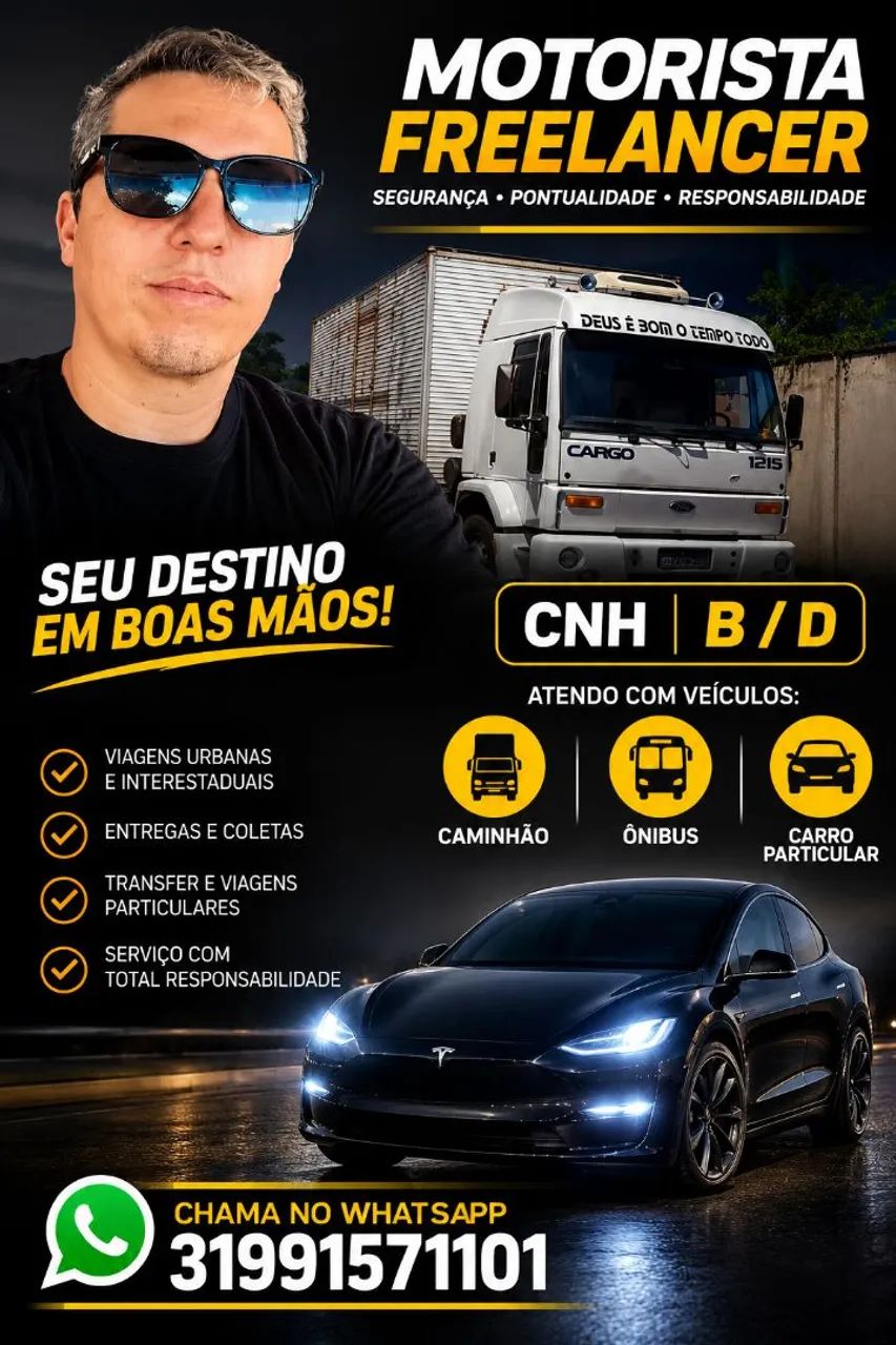 Motorista freelancer 