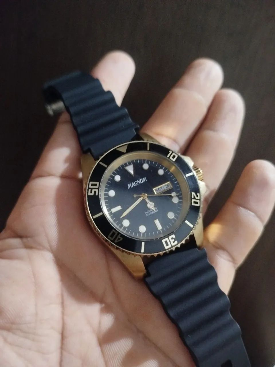 Relógio Magnum automático submariner 
