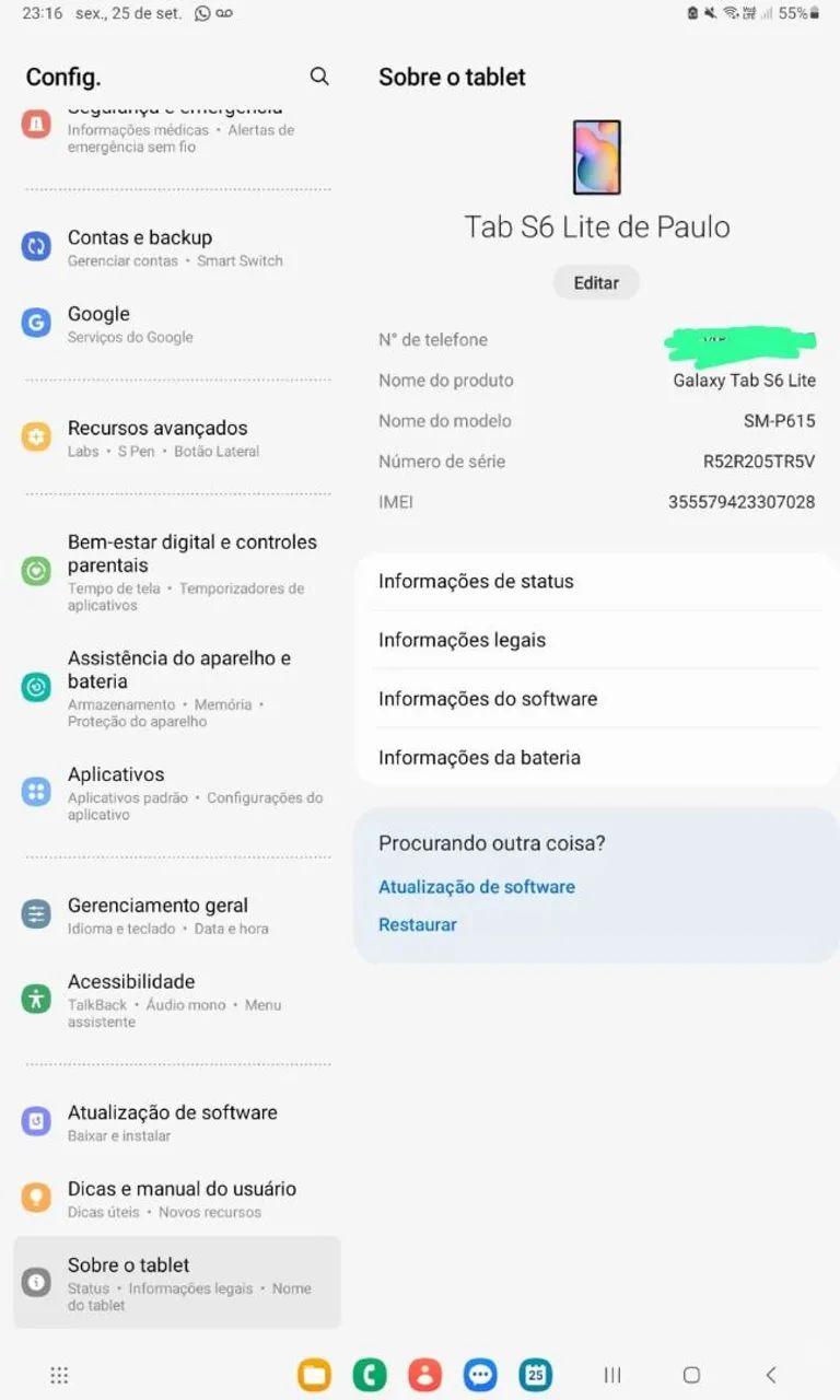 SAMSUNG TAB LITE S6 TABLET - Foto 5