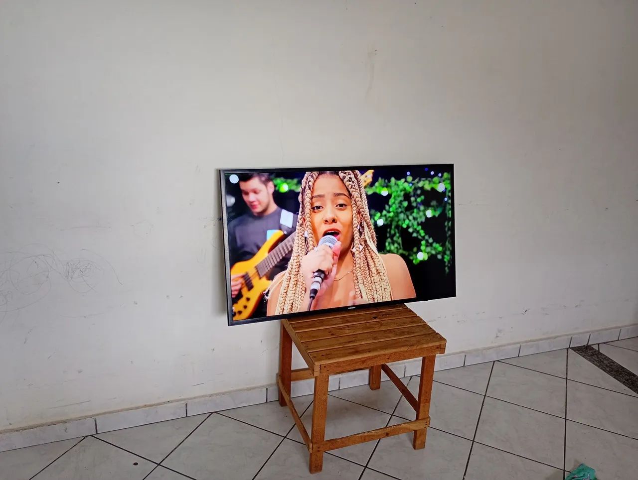 Tv smart 4k Samsung Crystal 55 polegadas 9 mês de uso semi nova! - Foto 3
