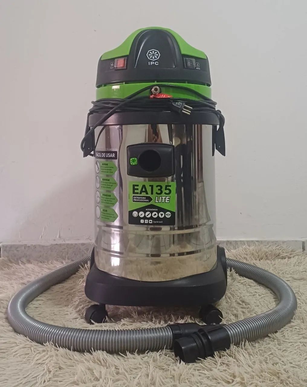 Extratora profissional p/ pó e água 