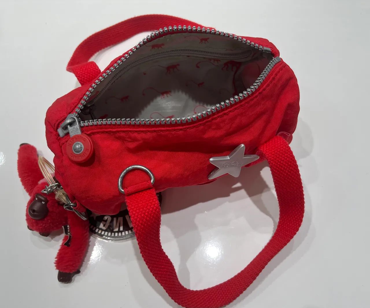 Bolsa mini Kipling vermelha - Foto 2