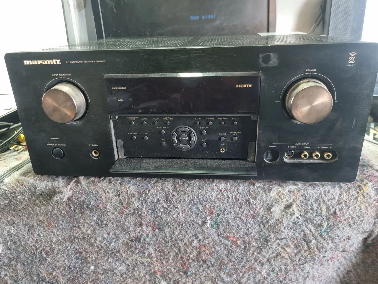 Receiver Marantz Modelo Sr 8001 127V, Não Funcionar  não tem controle Remoto  - Foto 5