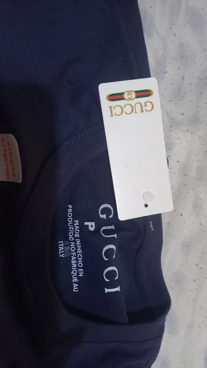 Camiseta azul marinho nova. Tamanho P - Foto 5