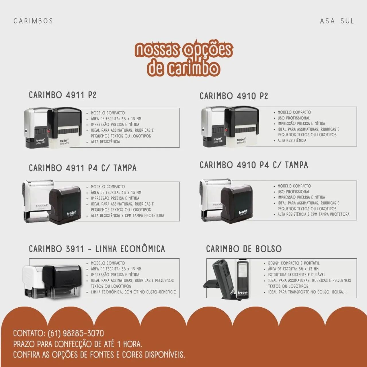 Carimbos automáticos personalizados  - Foto 2