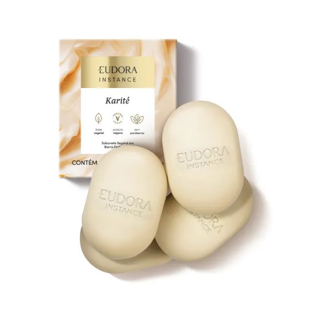 Kit Sabonete Perfumado Eudora Instance Karité 4 Itens - Foto 2