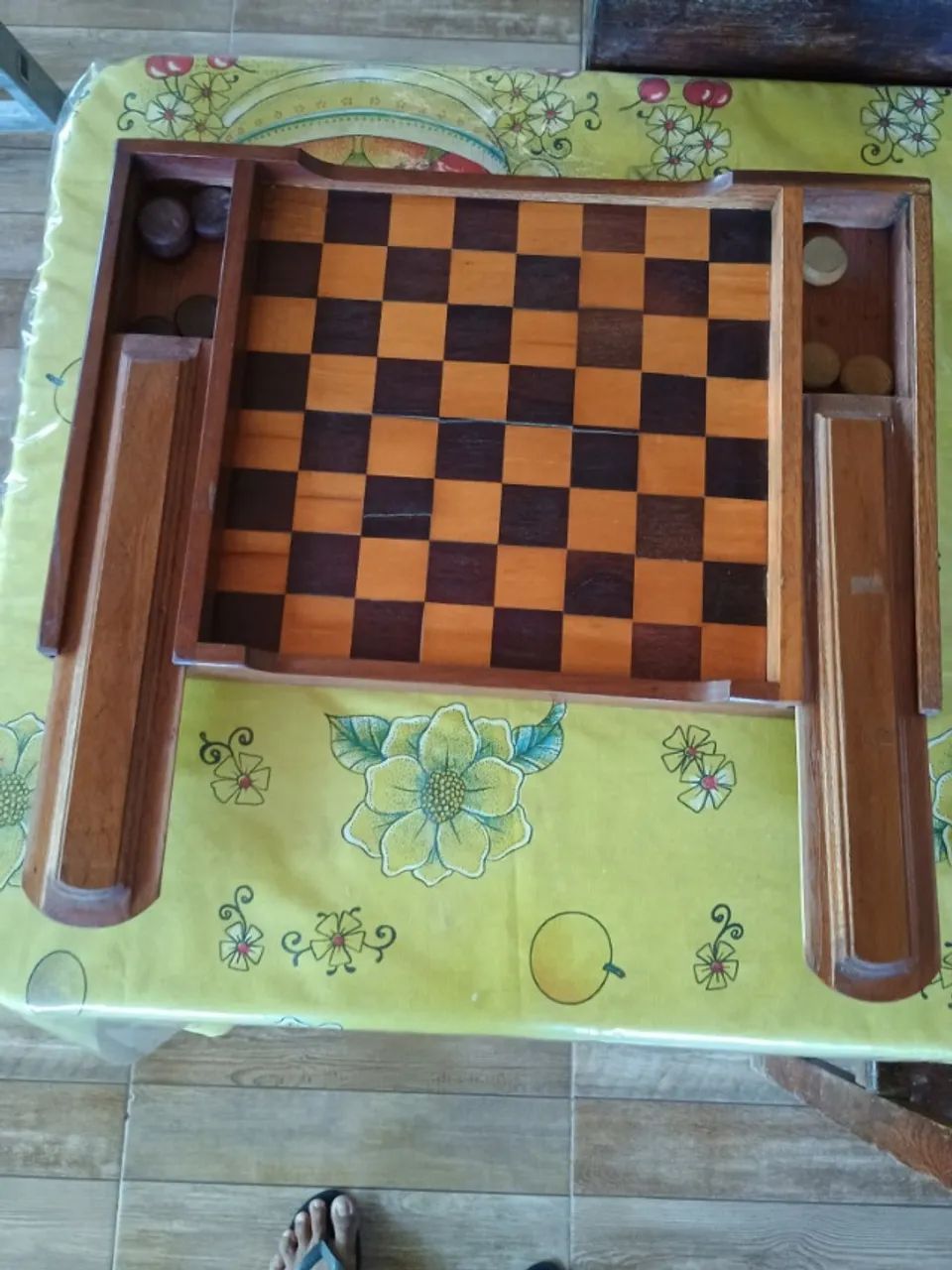 jogo. dama de madeira - Foto 2