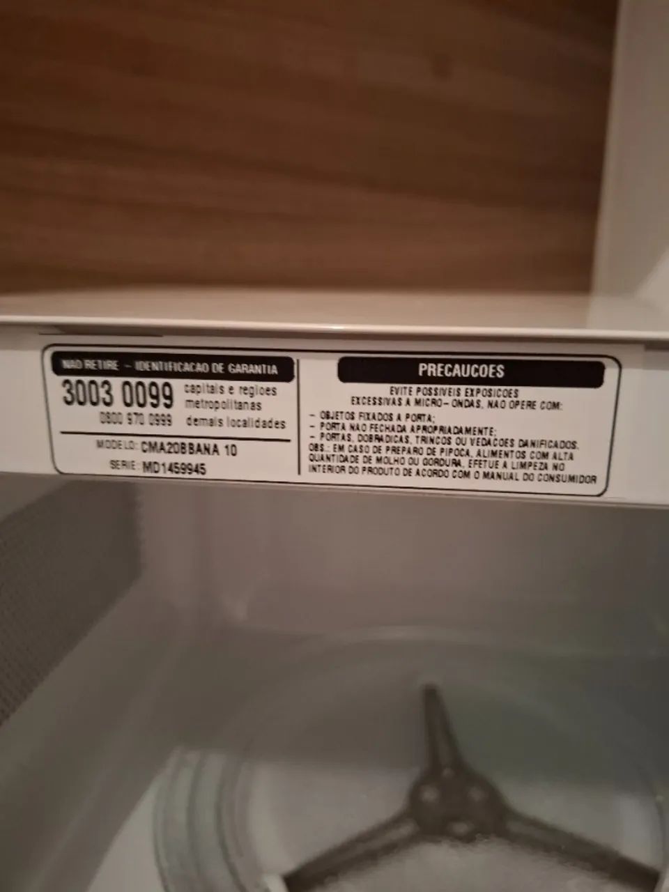 Micro-ondas Consul 20L 127V - Para Conserto - Foto 3