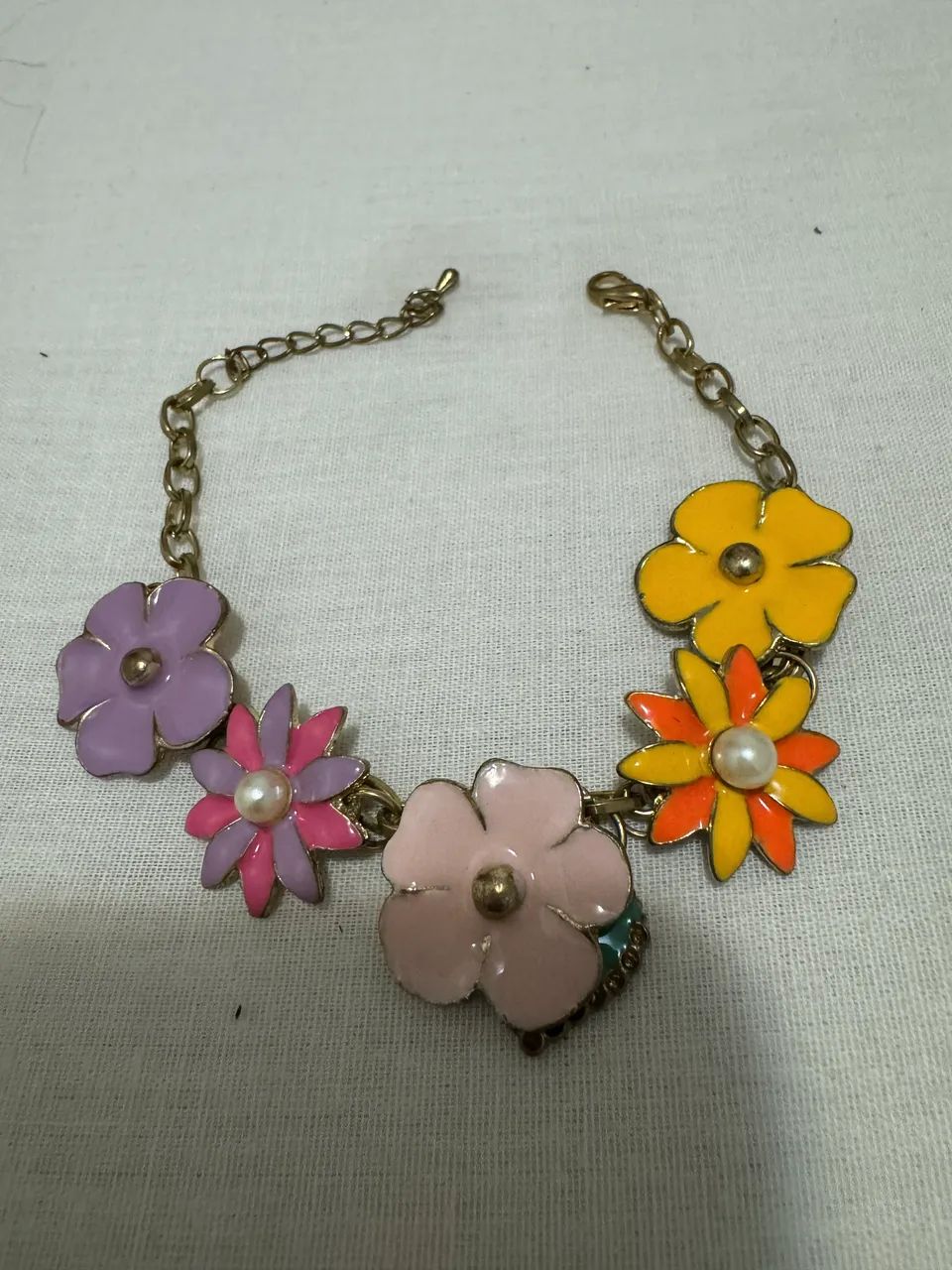 Pulseira floral Vintage/ antiga  - Foto 2