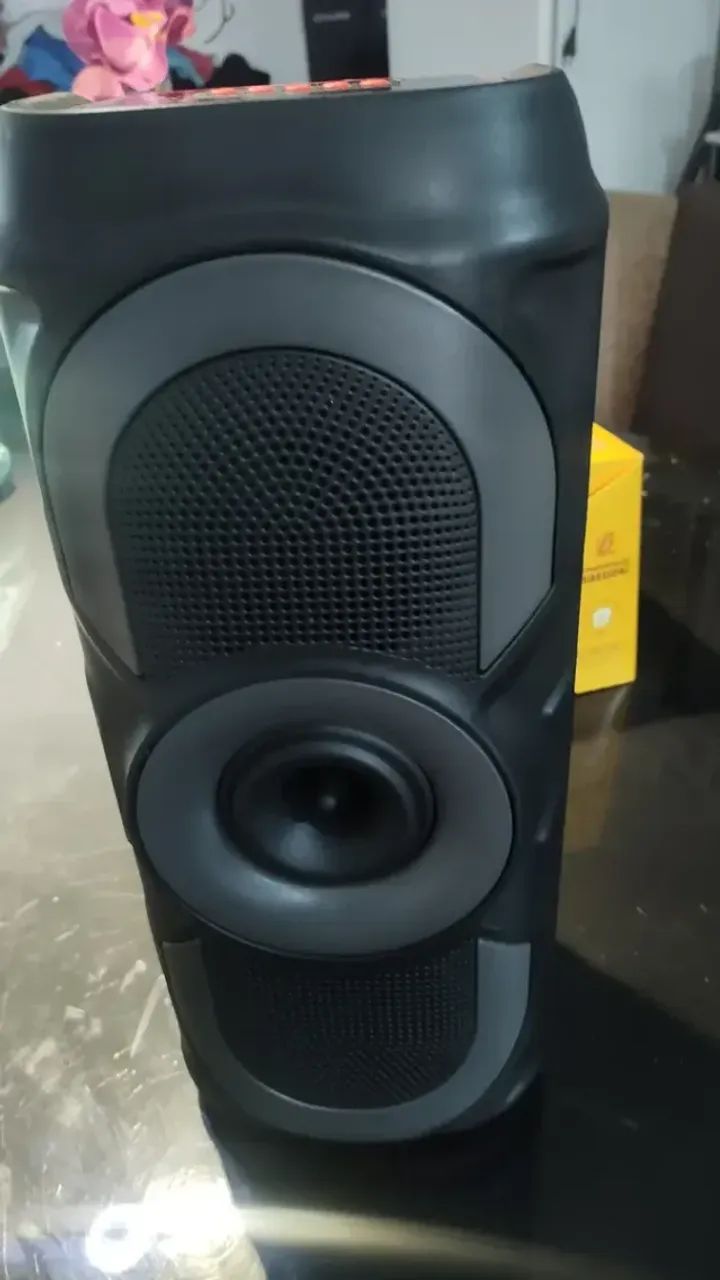 caixa de som bluetooth com rgb - Foto 2