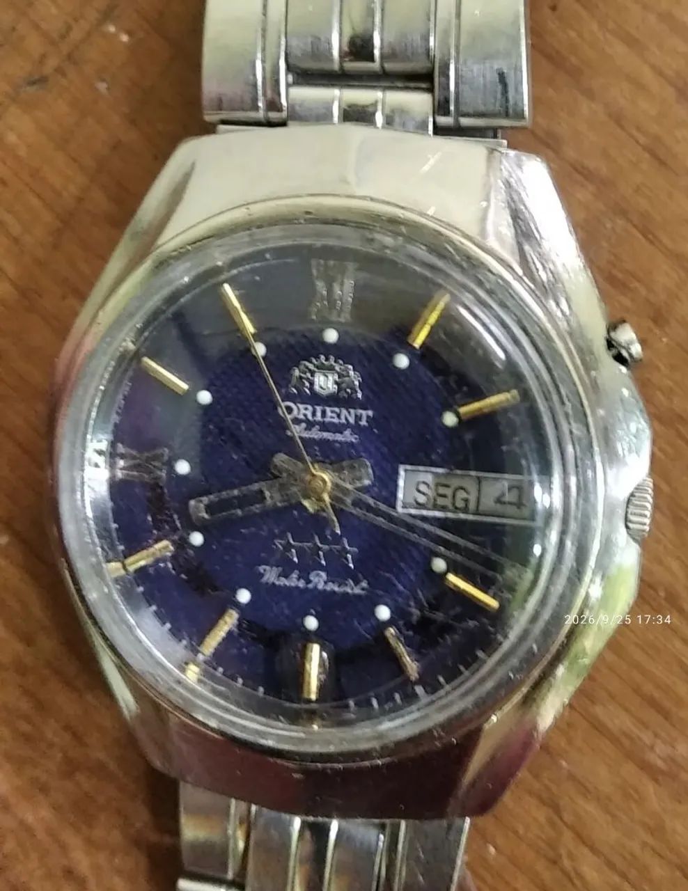 orient automatico azul escuro - Foto 3