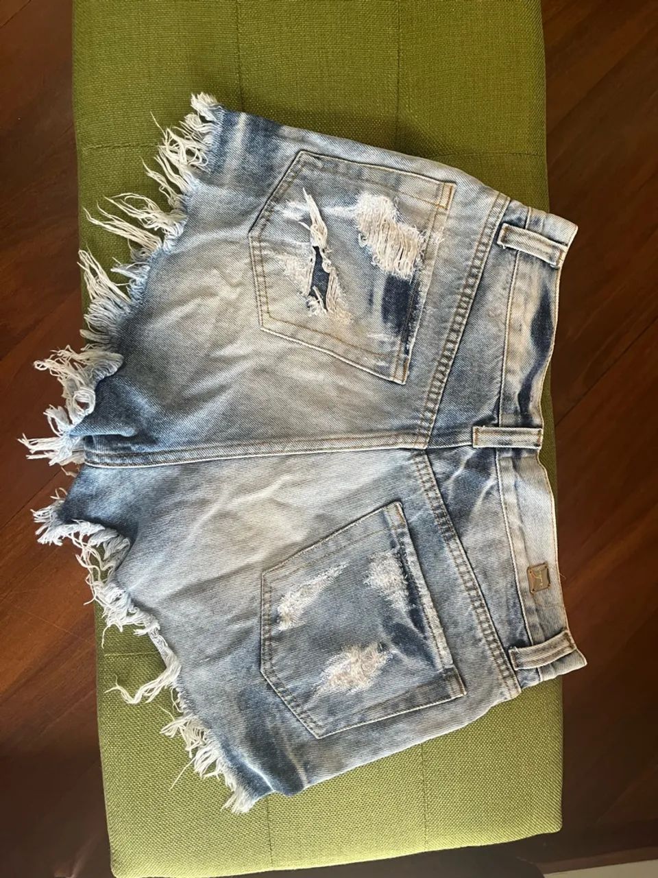 Short jeans flores - Foto 2
