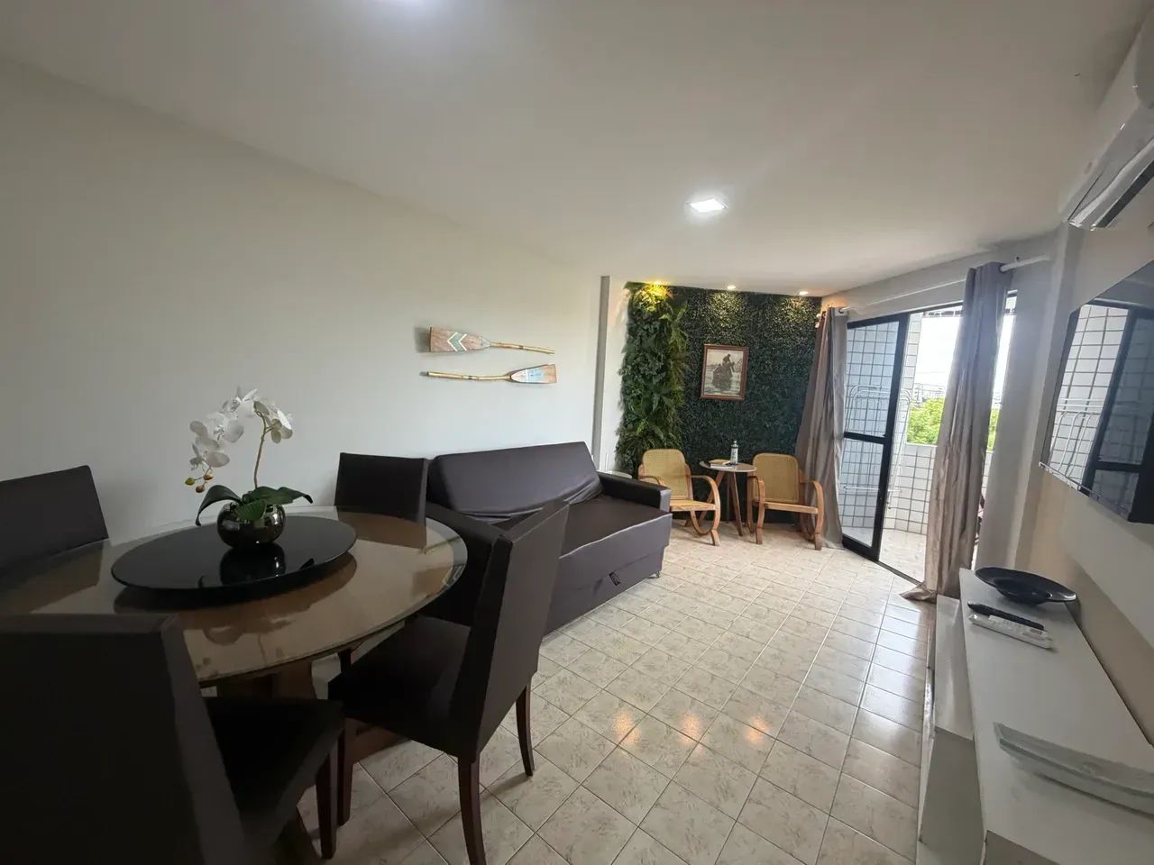 Flat reformado e mobiliado com vista mar em Intermares / Ponta de Campina