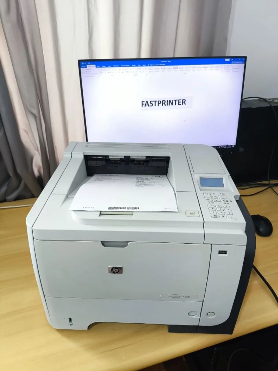 Impressora HP LaserJet P3015 monocromática - Foto 5