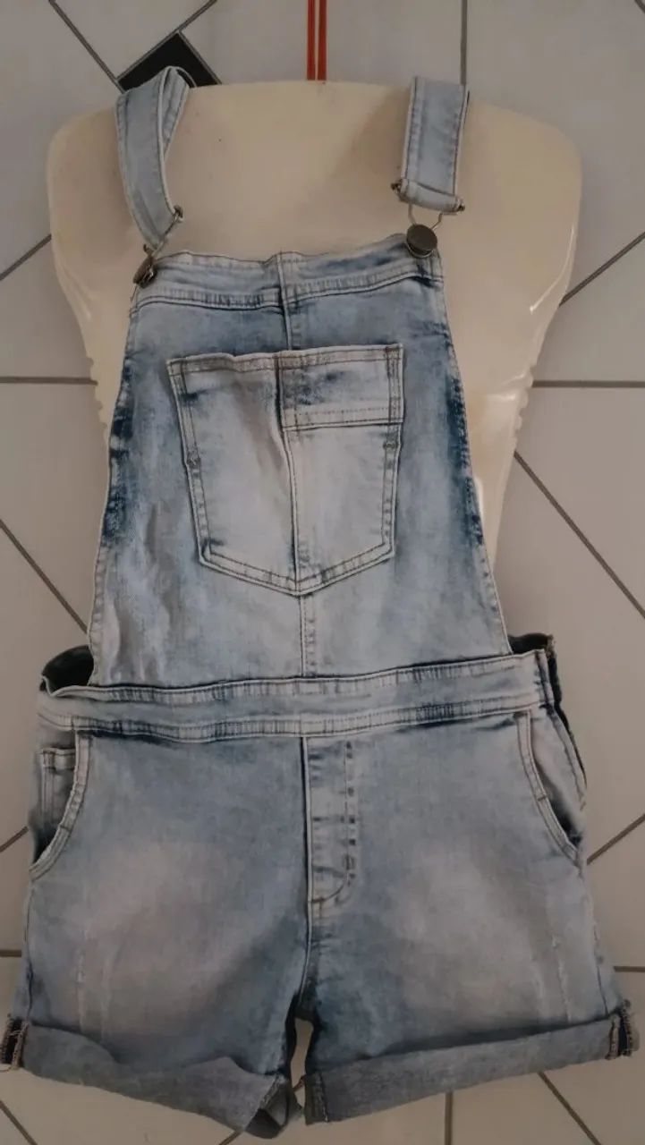 Macacão jeans da c&a, número 38