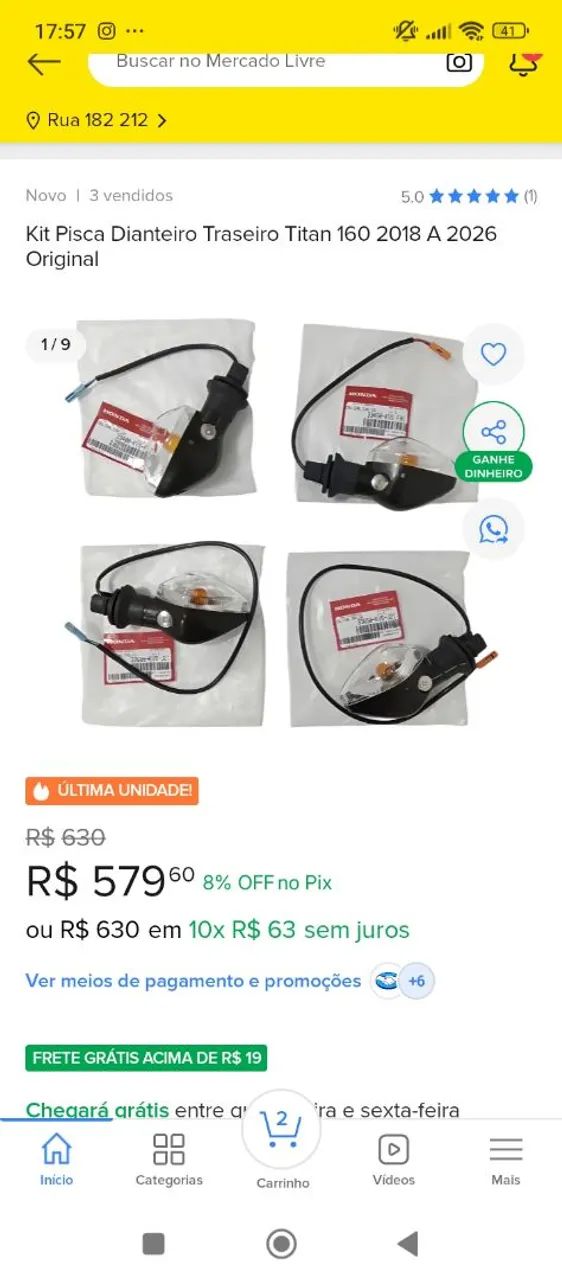 Piscas originais, usado apenas para sair da concessionária  - Foto 4
