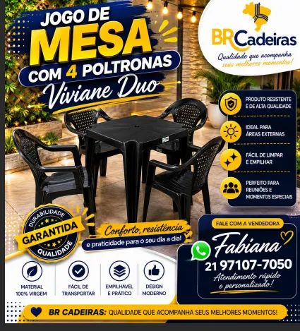 Mesa com poltronas Duo 