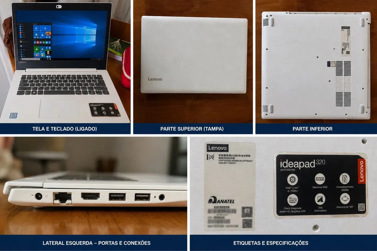 Notebook Lenovo IdeaPad 320 | Intel Core i5 | 8GB RAM | HD 500GB | Windows Original