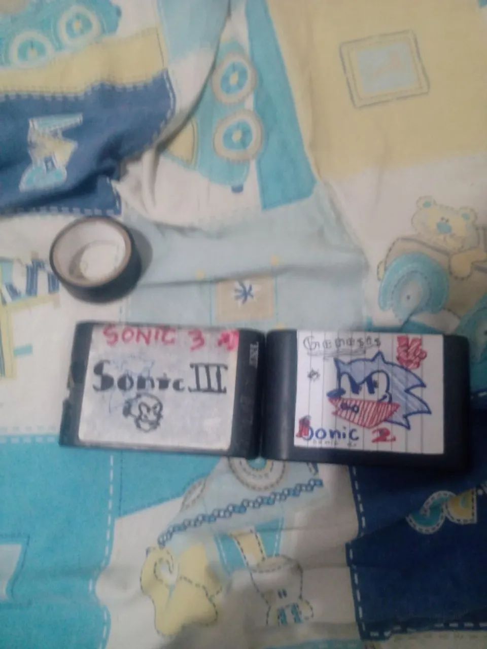 Mega Drive 3-ORIGINAL-(2 controles e 1 cartuchos de Sonic 2,vem com cabo e funciona bem!!) - Foto 2