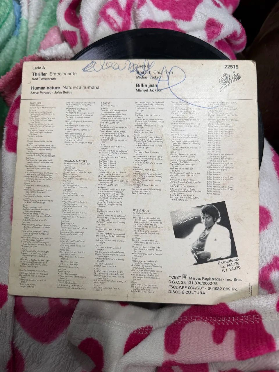 Compacto / Disco de Vinil Raro - Michael Jackson (EP 1982 / Epic Records) - Foto 4