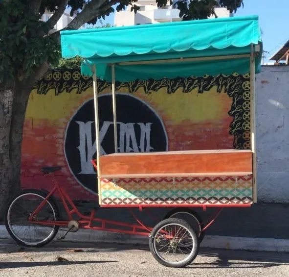 Carrinho de Vendas com Bicicleta