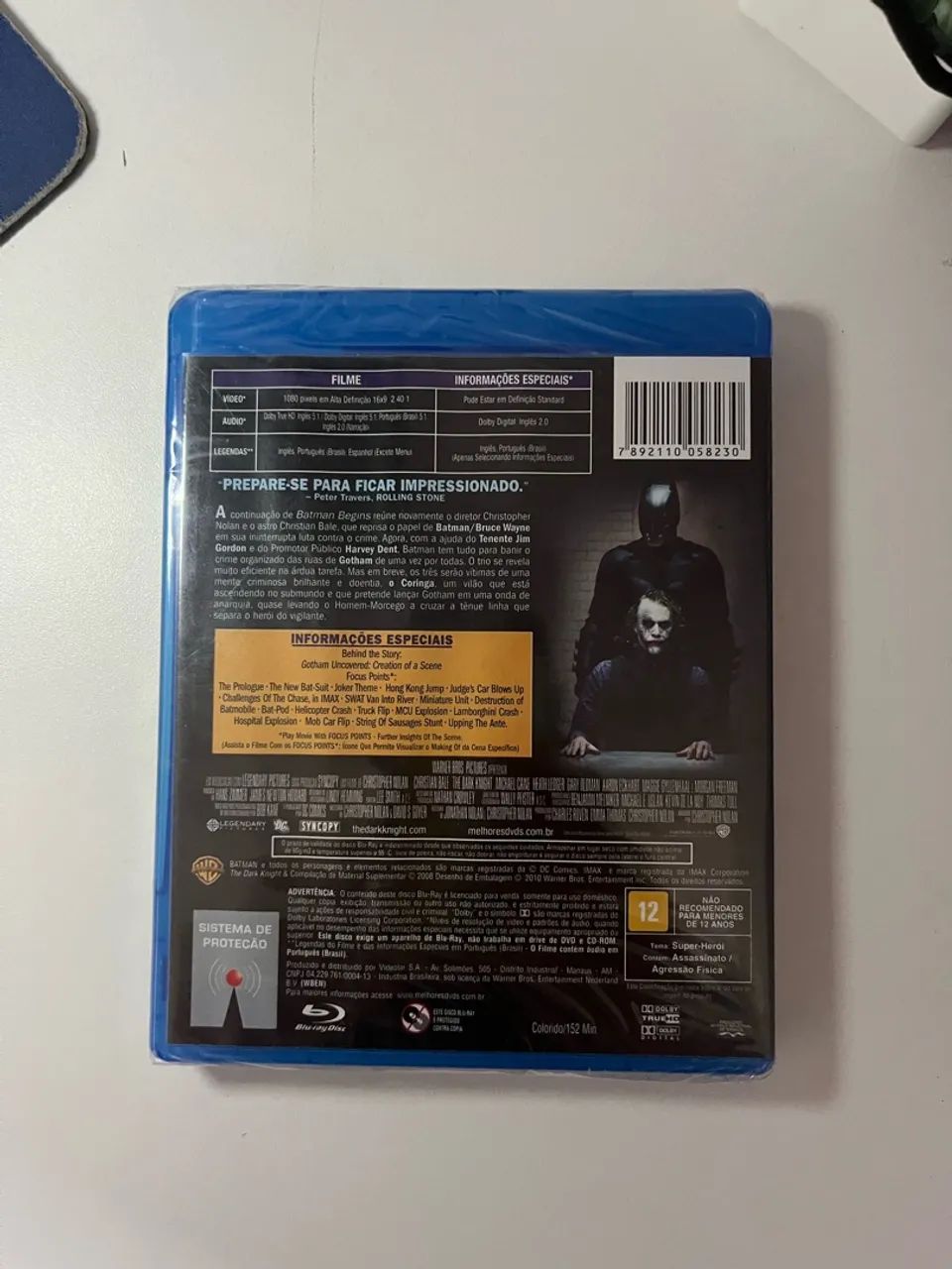 Dvd Blu-Ray Cavaleiro das Trevas (lacrado) - Foto 2