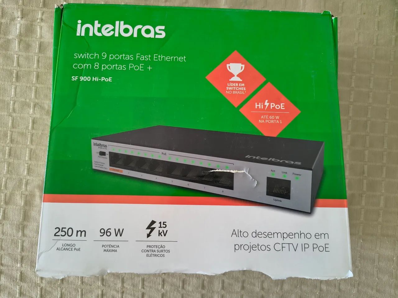 Switch Poe Intelbras 8 portas  - Foto 2