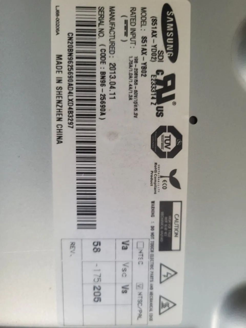 TV Samsung 51 pol Partes e placas modelo PL51F4500AG  - Foto 2