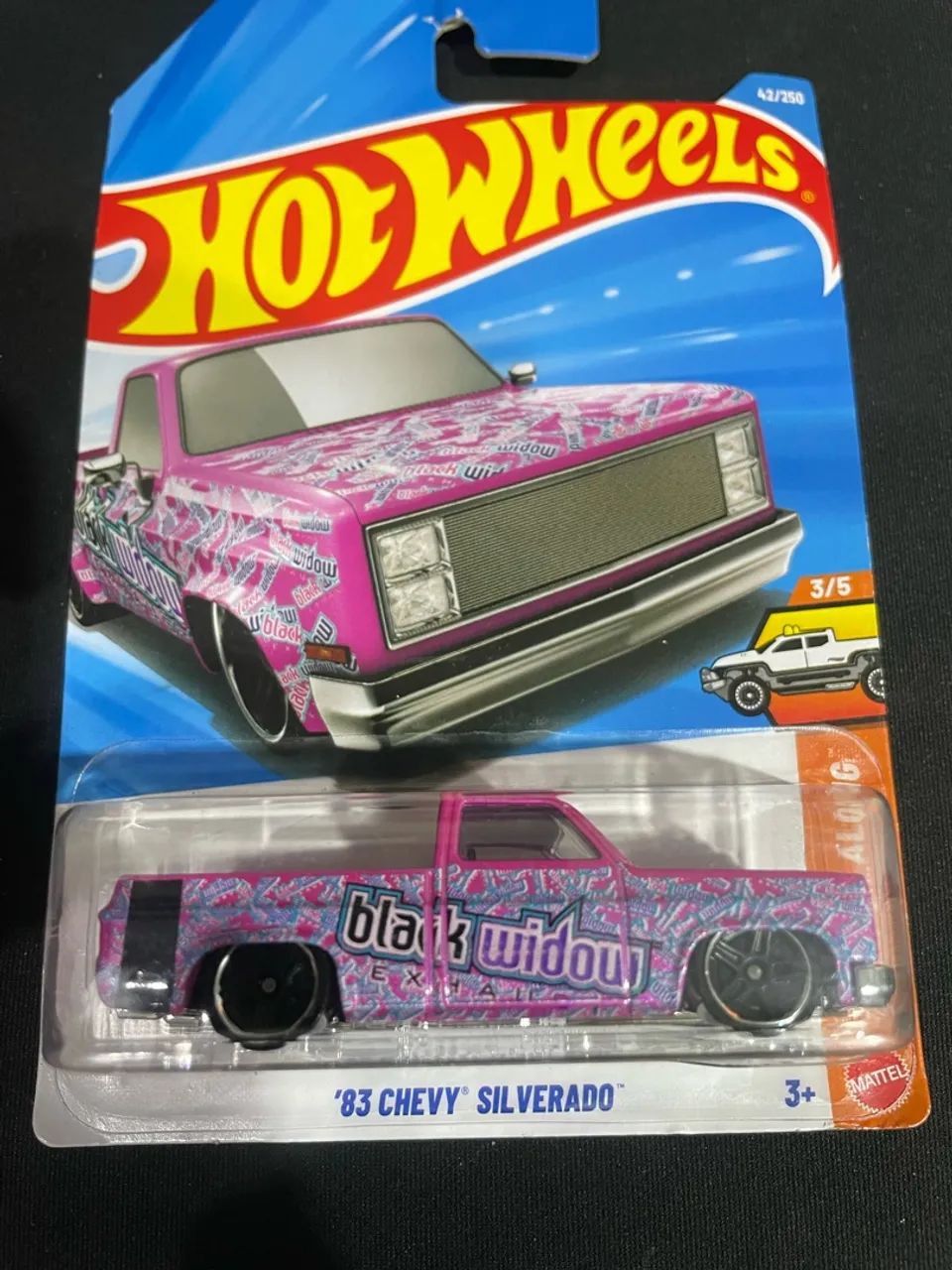 83 Chevy Silverado brack window hotwheels 