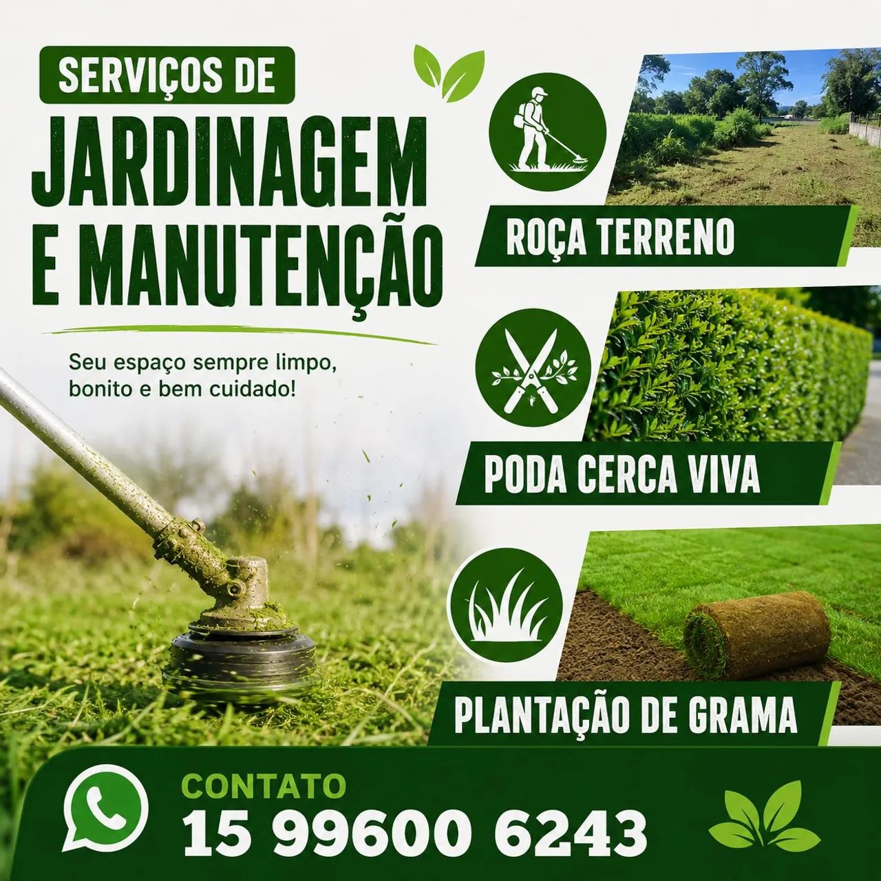 Jardinagem, limpeza de terreno, pode de cerca  - Foto 2