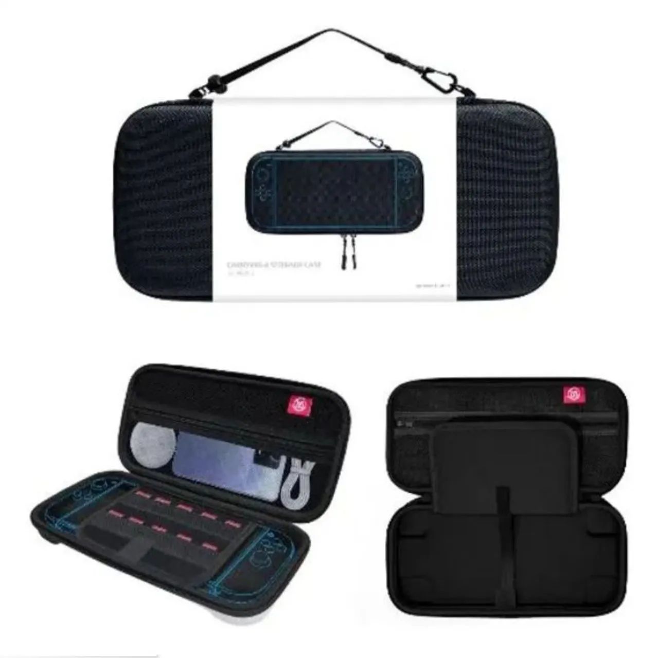 Case Nintendo switch 2 - All black + película de vidro 