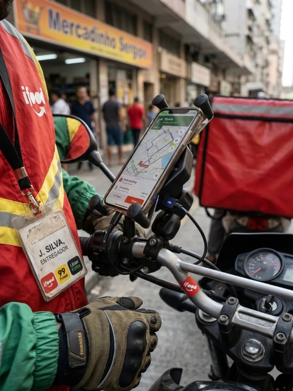 SUPORTE CELULAR MOTO COM USB Para MOTOAPP ARACAJU-SE - Foto 2