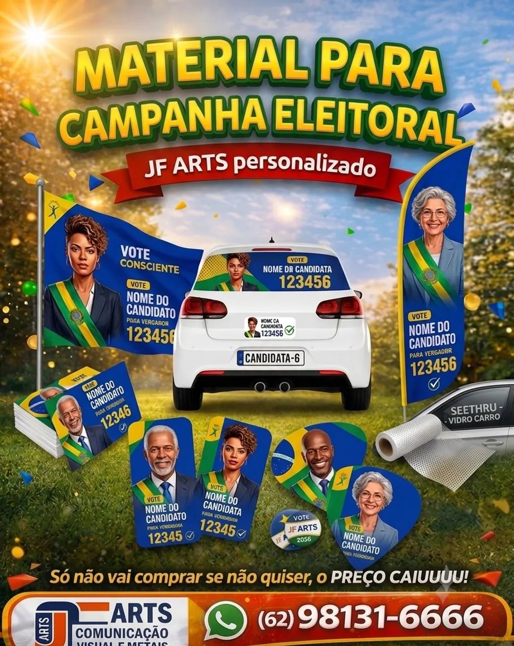 Material político campanha 2026