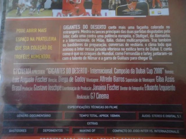 DVD Gigantes do Deserto Internacional Campeão da Dubai Cup novo lacrado - Foto 3